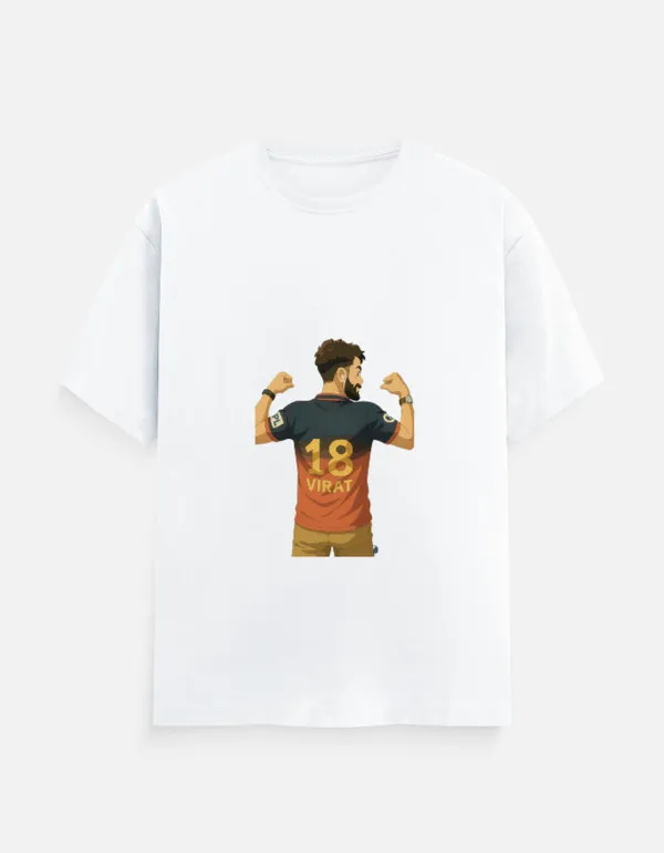 White_Cotton_Virat_Mode_On_Oversized_Cricket_T-Shirt