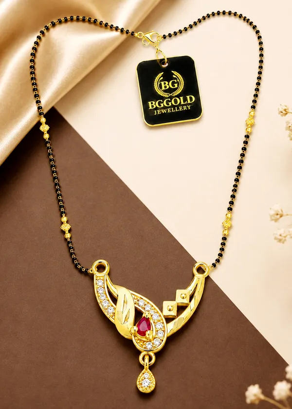 BG_Gold_Jewellery_Asymmetric_Ruby_and_White_Stone_Mangalsutra