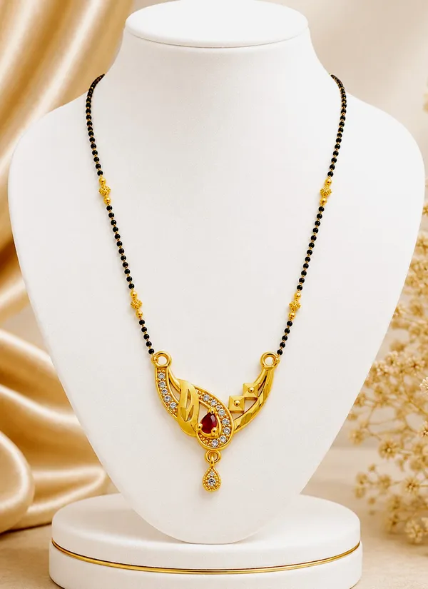BG_Gold_Jewellery_Asymmetric_Ruby_and_White_Stone_Mangalsutra