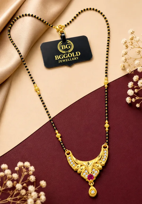 BG_Gold_Jewellery_Designer_Ruby-Accent_Mangalsutra_with_CZ_Stones