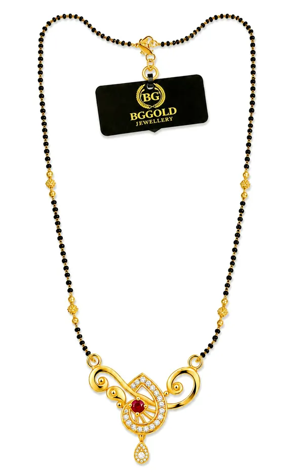 BG_Gold_Jewellery_Designer_Swirl_Motif_Mangalsutra_with_Ruby_&_CZ_Stones