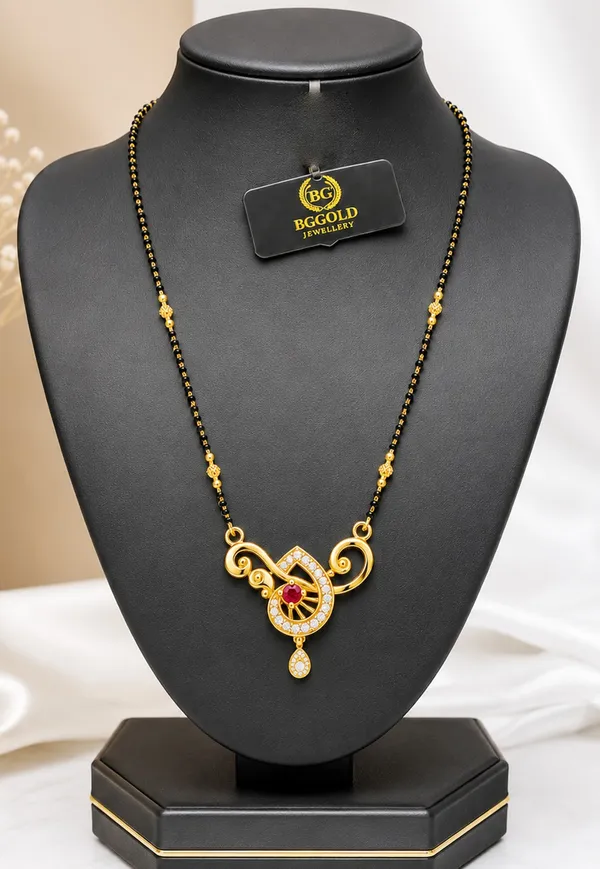 BG_Gold_Jewellery_Designer_Swirl_Motif_Mangalsutra_with_Ruby_&_CZ_Stones