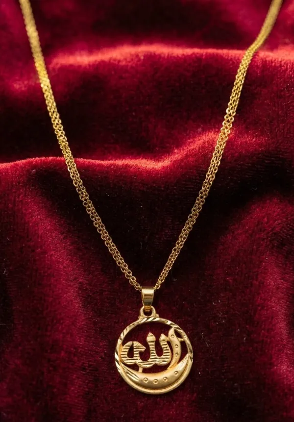Balaji_Gold_Allah_Calligraphy_Gold_Pendant_Chain