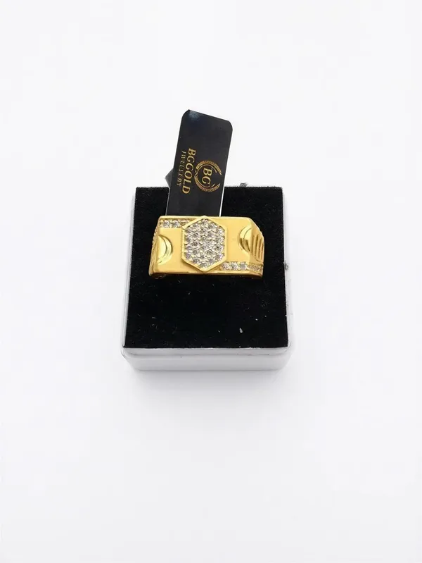 Balaji_Gold_Elegant_Hexagon_Pavé_Gold-Tone_Signet_Ring_for_Men
