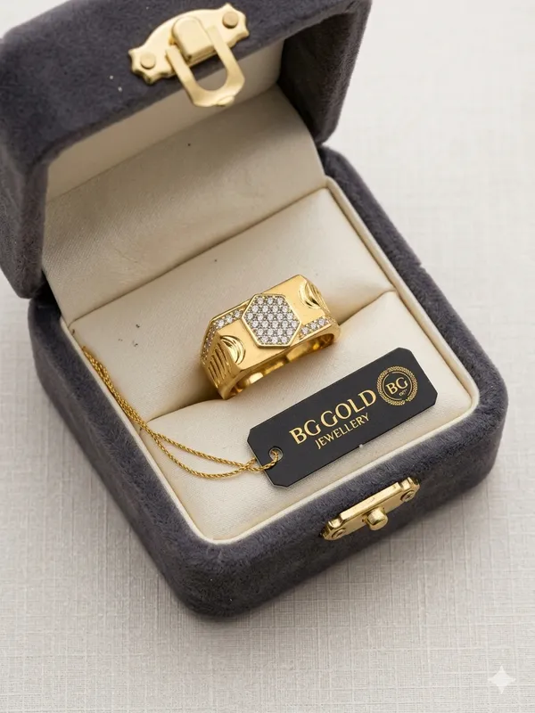 Balaji_Gold_Elegant_Hexagon_Pavé_Gold-Tone_Signet_Ring_for_Men