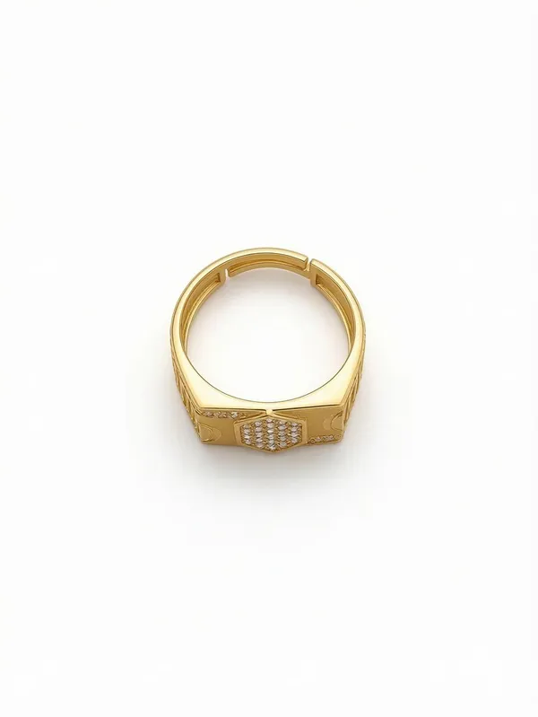 Balaji_Gold_Elegant_Hexagon_Pavé_Gold-Tone_Signet_Ring_for_Men