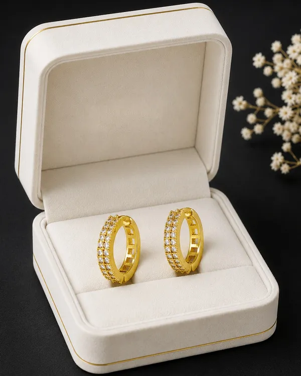 Balaji_Gold_Luxury_Gold-Plated_Double_Row_CZ_Hoop_Earrings_for_Women