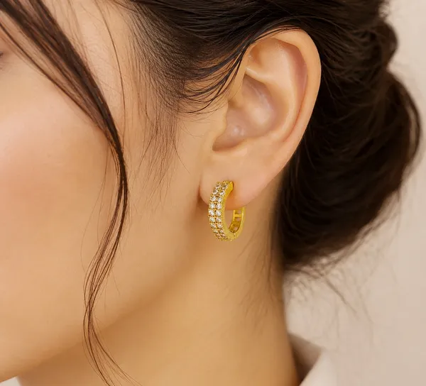 Balaji_Gold_Luxury_Gold-Plated_Double_Row_CZ_Hoop_Earrings_for_Women