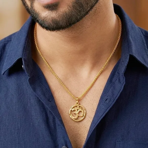 Balaji_Gold_Om_Symbol_Gold_Pendant_Chain_for_Men_&_Women