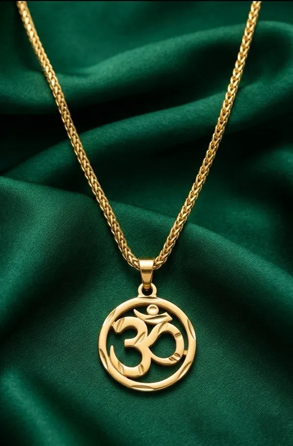 Balaji_Gold_Om_Symbol_Gold_Pendant_Chain_for_Men_&_Women