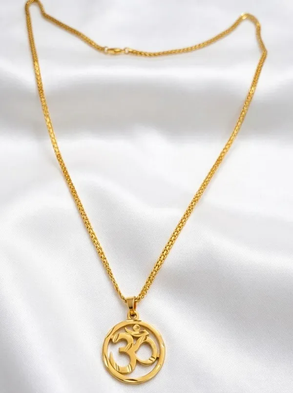 Balaji_Gold_Om_Symbol_Gold_Pendant_Chain_for_Men_&_Women