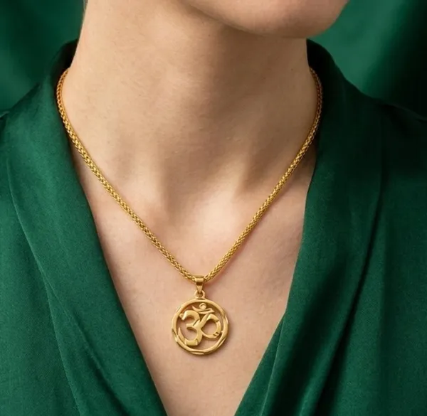 Balaji_Gold_Om_Symbol_Gold_Pendant_Chain_for_Men_&_Women
