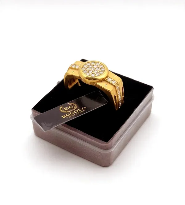 Balaji_Gold_Royal_Gold_Plated_Adjustable_Men"s_Zircon_Statement_Ring
