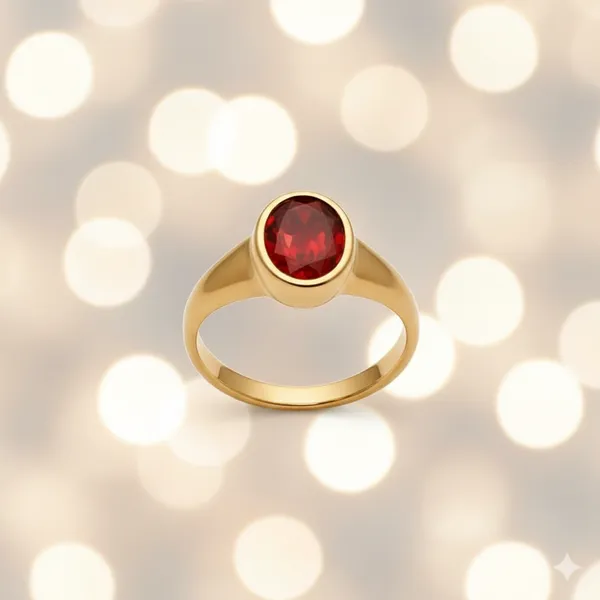 Balaji_Gold_Royal_Red_Stone_Gold-Tone_Ring