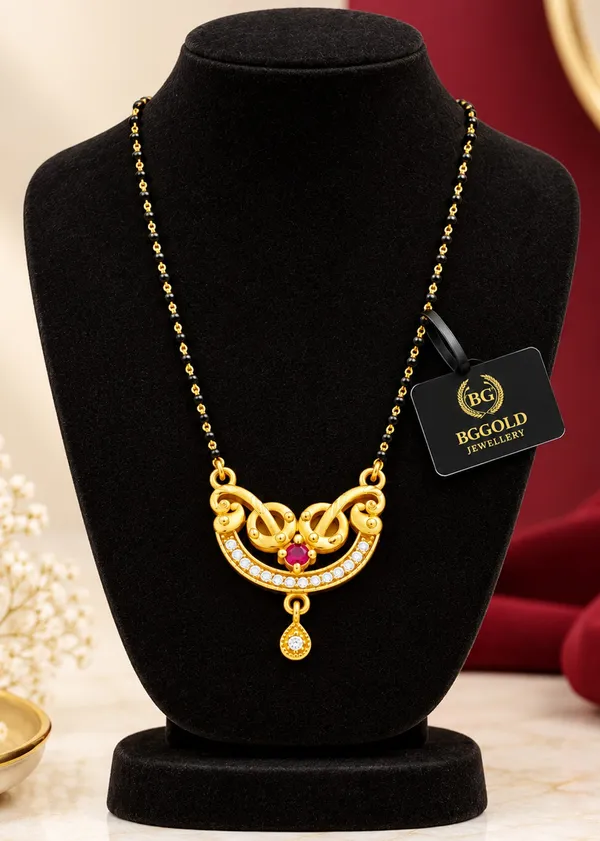 Gold-Plated_Traditional_Mangalsutra_with_CZ_and_Ruby_Stones