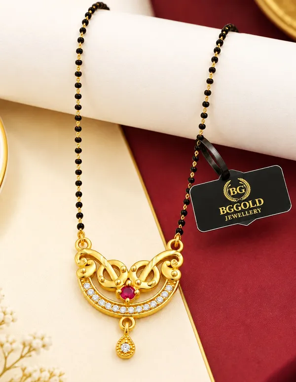 Gold-Plated_Traditional_Mangalsutra_with_CZ_and_Ruby_Stones