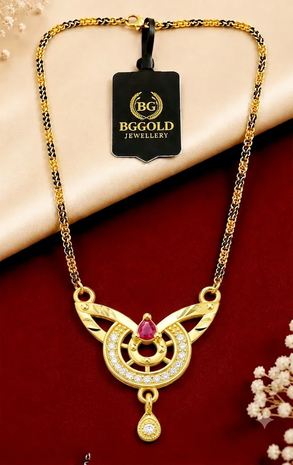 Graceful_Gold-Plated_Designer_Mangalsutra_with_Ruby_Red_and_White_CZ_Stones