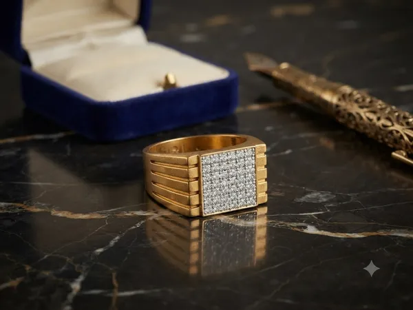 Men's_Luxury_Gold-Plated_Square_American_Diamond_Ring_|_Heavy_Look_Designer_Finger_Ring_for_Men_and_Boys