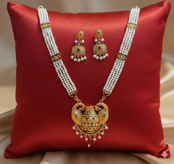 Royal_Marwari_Gold-Plated_Pearl_Choker_Set_with_Matching_Earrings