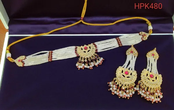 Balaji_Gold_Royal_Rajasthani_Kundan_Pearl_Choker_Set