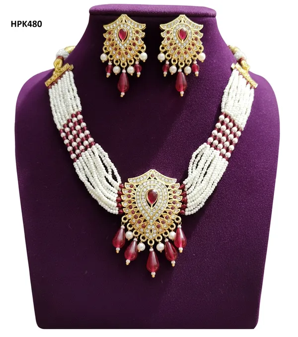 Royal_Rajasthani_Kundan_Pearl_Necklace_Set_with_Ruby_Drops