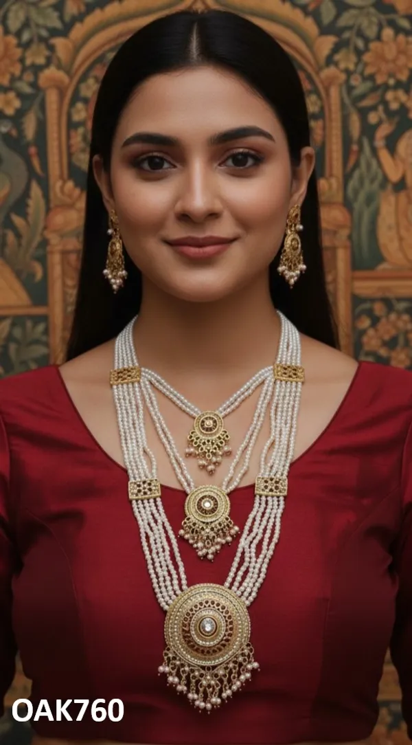Royal_Rajasthani_Multi-Layer_Pearl_Kundan_Necklace_Set