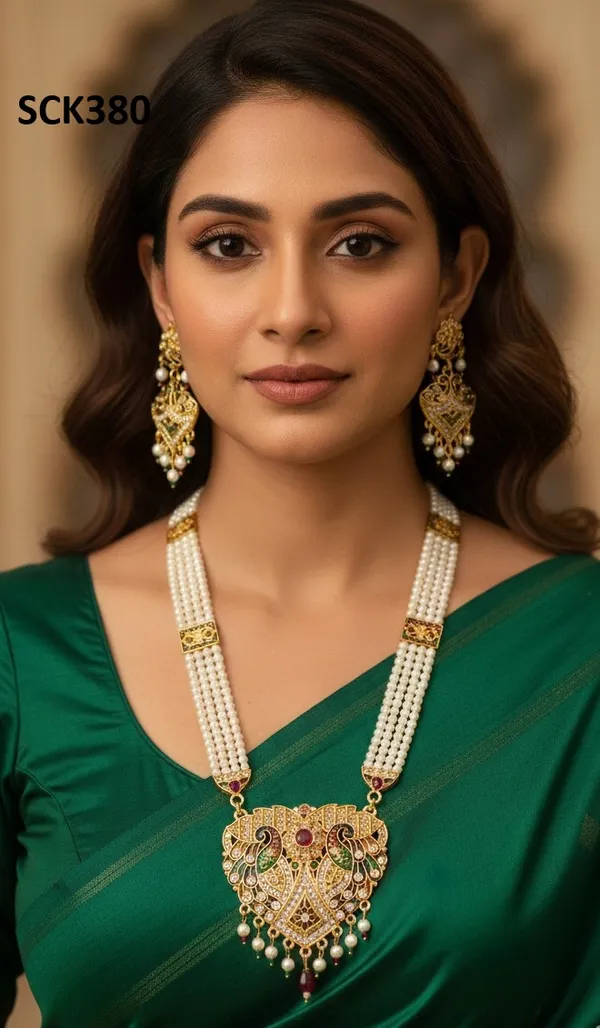 Royal_Rajasthani_Pearl_Necklace_with_Kundan_Pendant