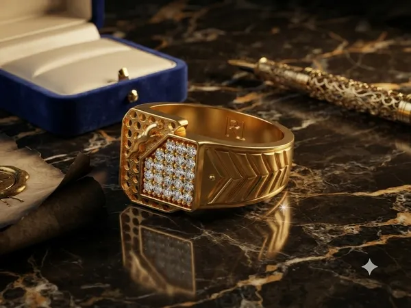 Stunning_Gold-Plated_Designer_AD_Stone_Studded_Men's_Ring_with_Cheetah_Motif