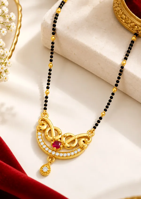 Traditional_Gold-Plated_Mangalsutra_with_Ruby_and_CZ_Stones
