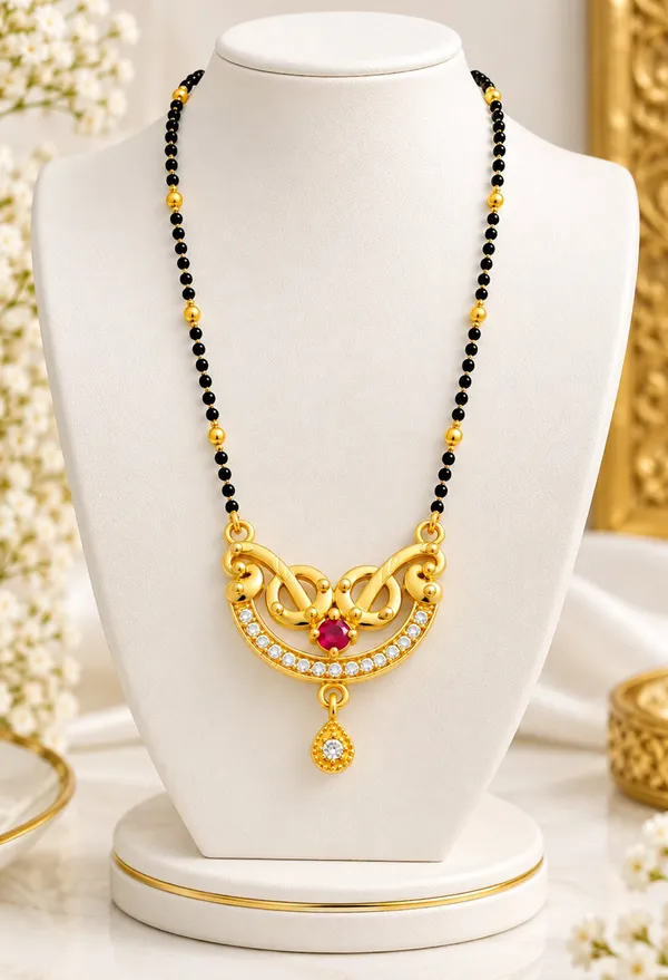 Traditional_Gold-Plated_Mangalsutra_with_Ruby_and_CZ_Stones