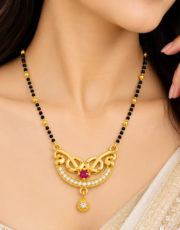 Traditional_Gold-Plated_Mangalsutra_with_Ruby_and_CZ_Stones