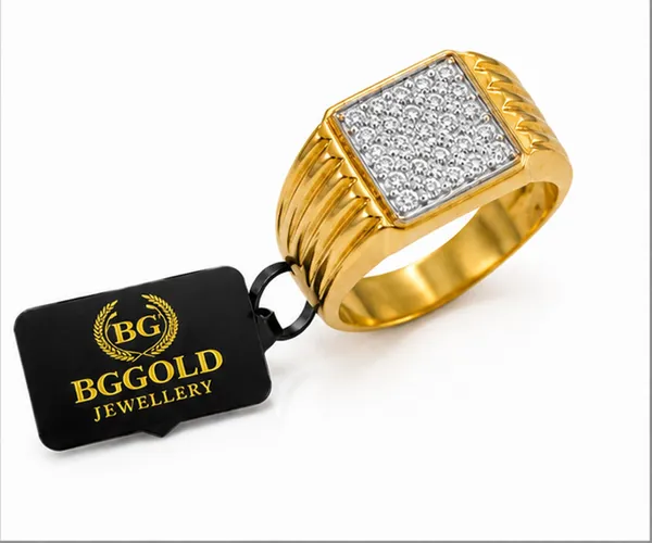 Men's_Premium_Gold-Plated_Square_American_Diamond_Ring_|_Stylish_Designer_Finger_Ring_with_Grooved_Band_for_Men_and_Boys