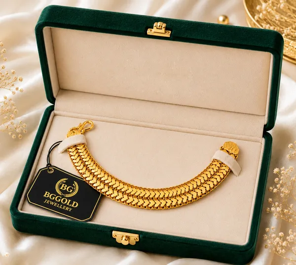 Elegant_Triple-Row_Textured_Gold-Plated_Unisex_Bracelet