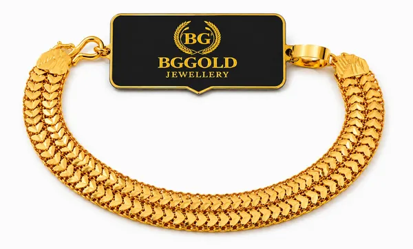 Elegant_Triple-Row_Textured_Gold-Plated_Unisex_Bracelet