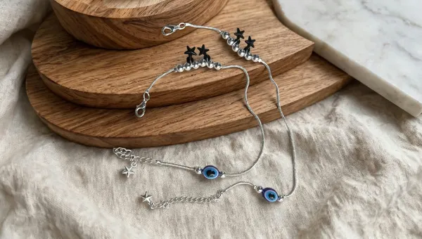 PACK_OF_2_Silver_Stylish_Silver_Plated_Anklet_For_Women