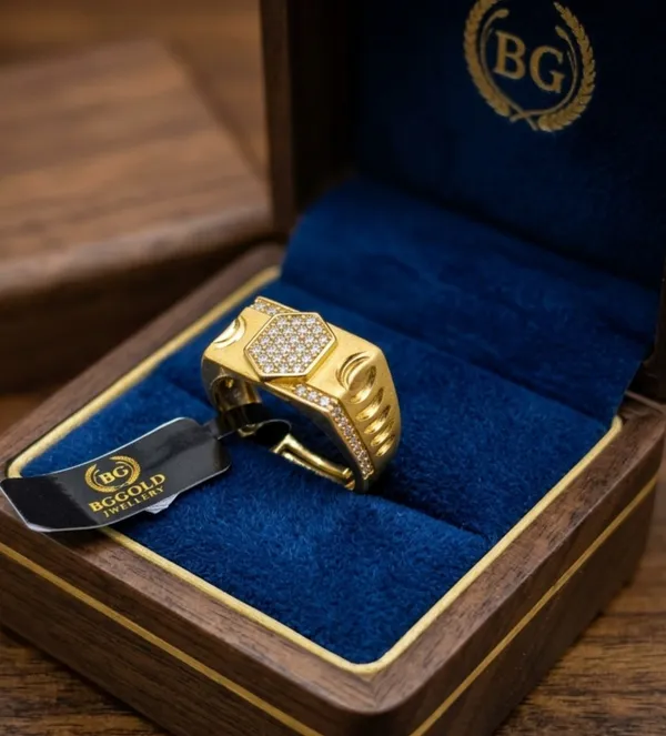 Balaji_Gold_Elegant_Hexagon_Pavé_Gold-Tone_Signet_Ring_for_Men