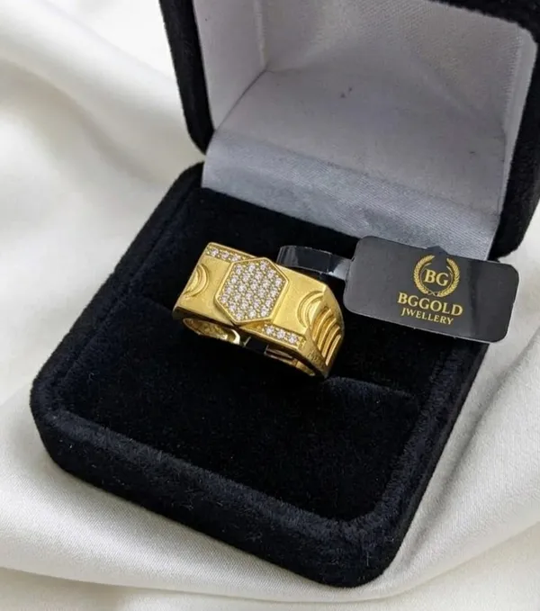 Balaji_Gold_Elegant_Hexagon_Pavé_Gold-Tone_Signet_Ring_for_Men