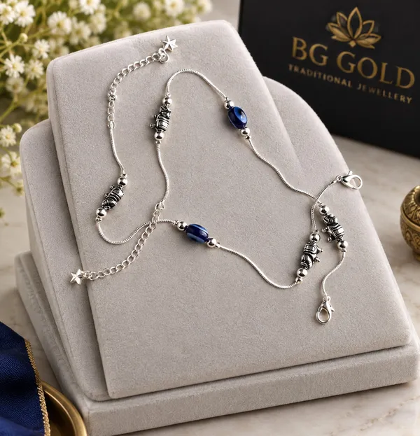 Balaji_Gold_Silver_Fancy_Silver_Plated_Eye_Ball_With_Elephant_Anklet_For_Women