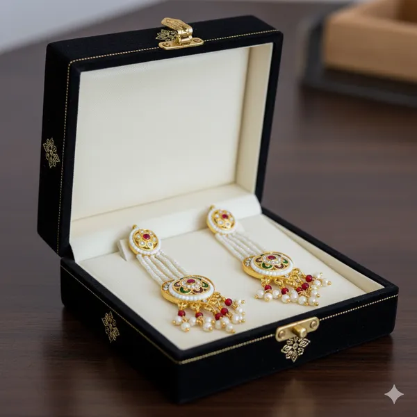 Balaji_Gold_Multicolour_Traditional_Pearl_Beaded_Drop_Earrings_For_Women
