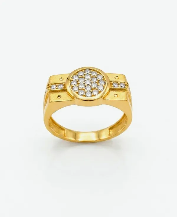 Balaji_Gold_Royal_Gold_Plated_Adjustable_Men"s_Zircon_Statement_Ring