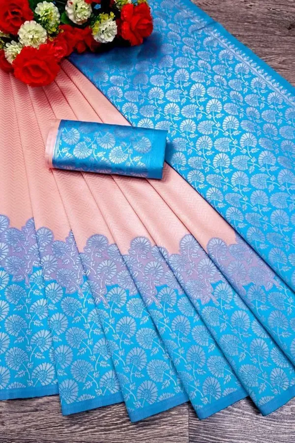 Black_Jacquard_Woven_Banarasi_Saree_For_Women
