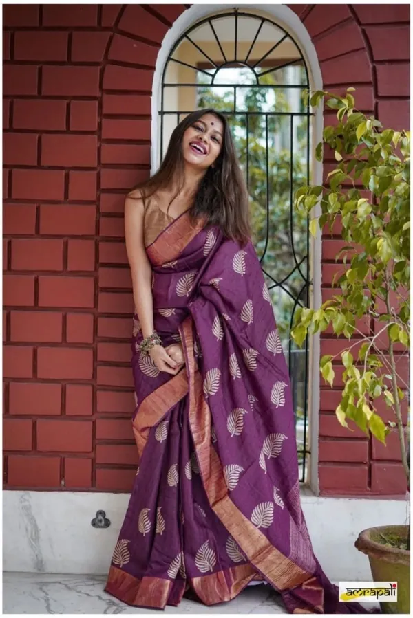 Purple_Cotton_Linen_Self_Design_Woven_Saree_For_Women
