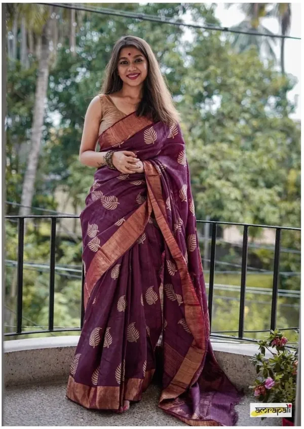 Purple_Cotton_Linen_Self_Design_Woven_Saree_For_Women