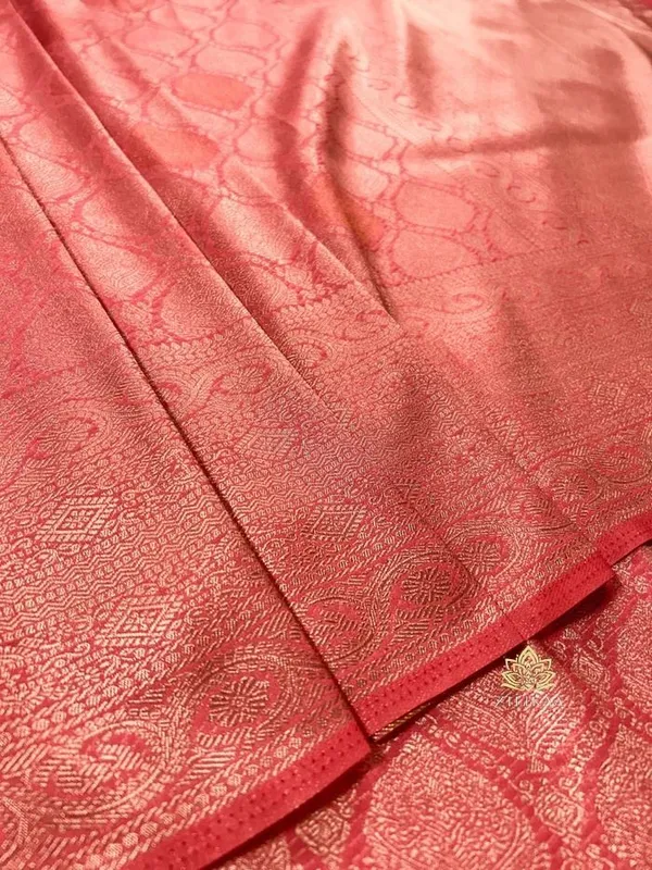 Orange_Jacquard_Self_Design_Banarasi_Saree_For_Women