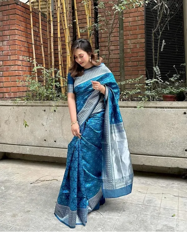 Blue_Jacquard_Embroidered_Banarasi_Saree_For_Women