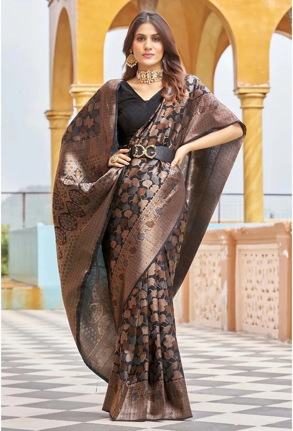 Gold_Jacquard_Self_Design_Banarasi_Saree_For_Women