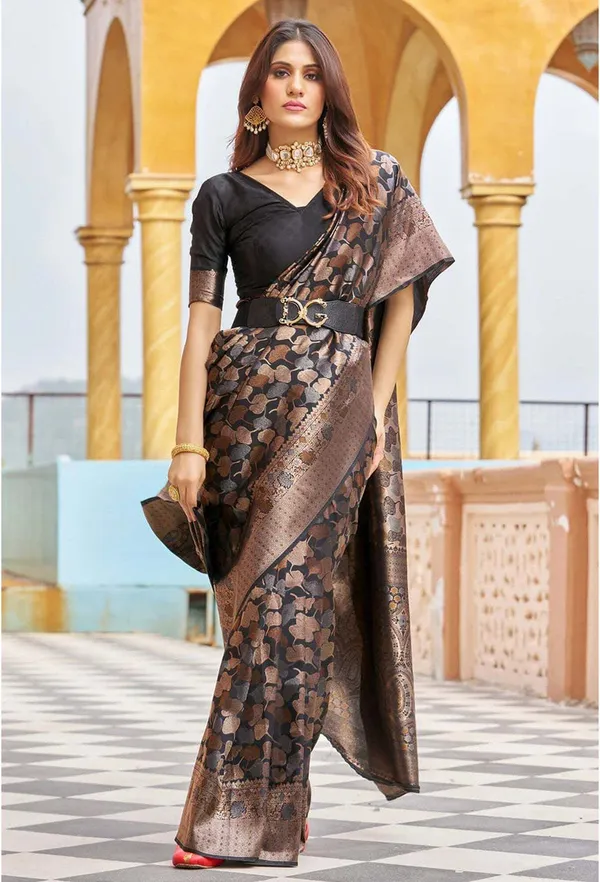 Gold_Jacquard_Self_Design_Banarasi_Saree_For_Women