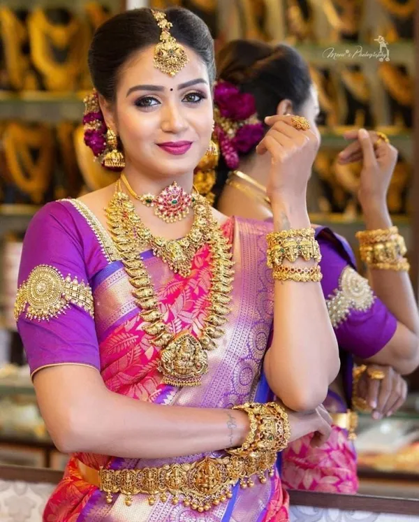 Purple_&_Pink_Jacquard_Self_Design_Banarasi_Saree_For_Women