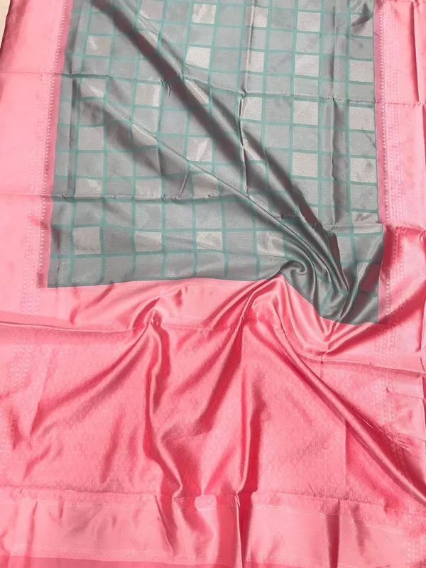 Pink_&_Blue_Jacquard_Self_Design_Banarasi_Saree_For_Women