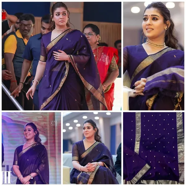 Purple_&_Gold_Cotton_Blend_Self_Design_Bollywood_Saree_For_Women